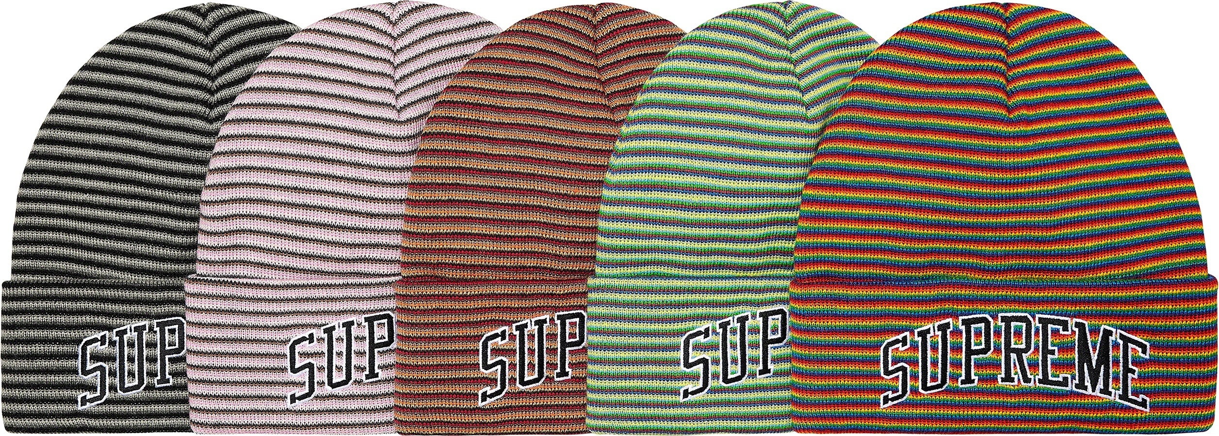 Rainbow Stripe Beanie